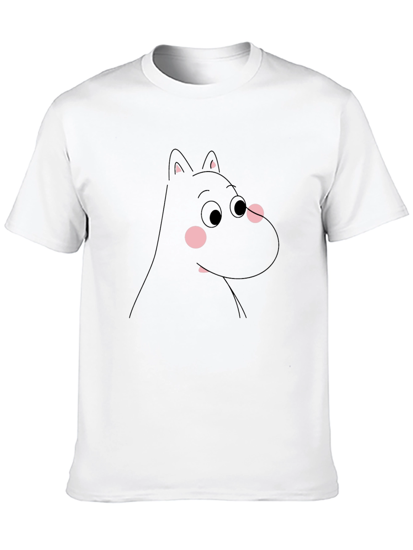 Moomin T-Shirt - Black Cartoon Character Tee