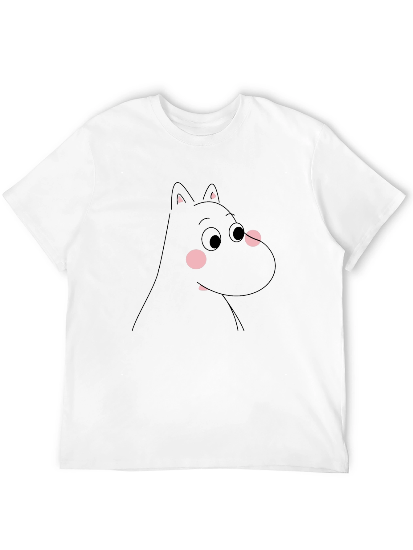 Moomin T-Shirt - Black Cartoon Character Tee