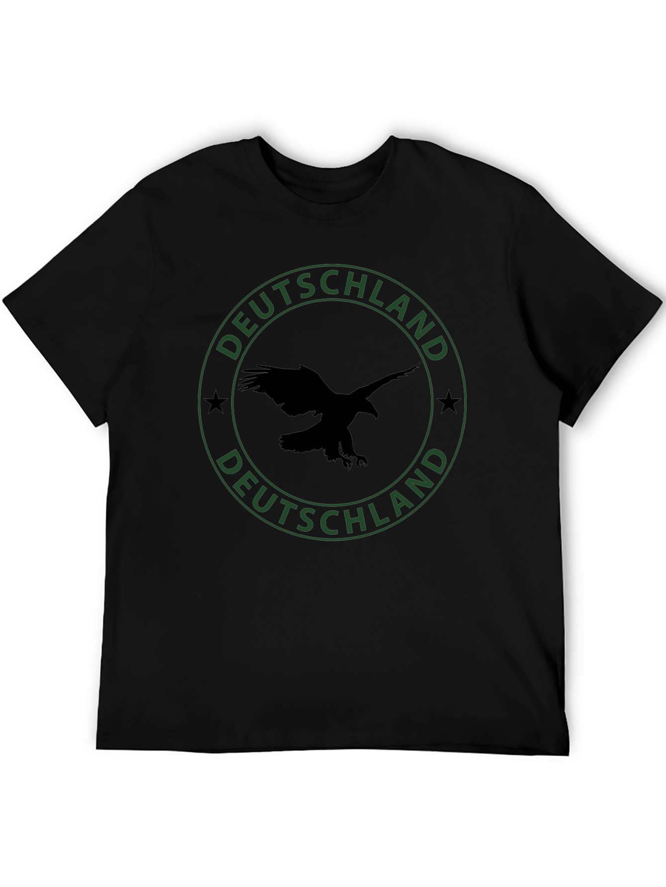 Deutschland Eagle Graphic Tee - Black