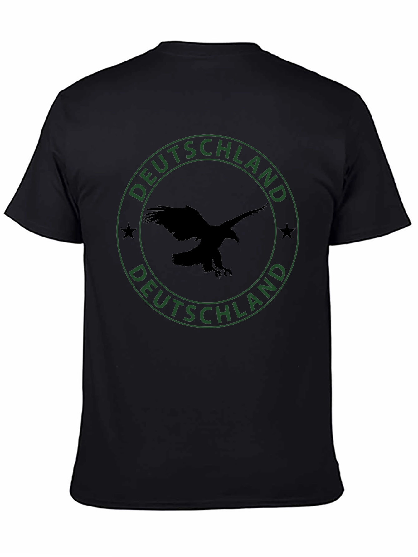 Deutschland Eagle Graphic Tee - Black