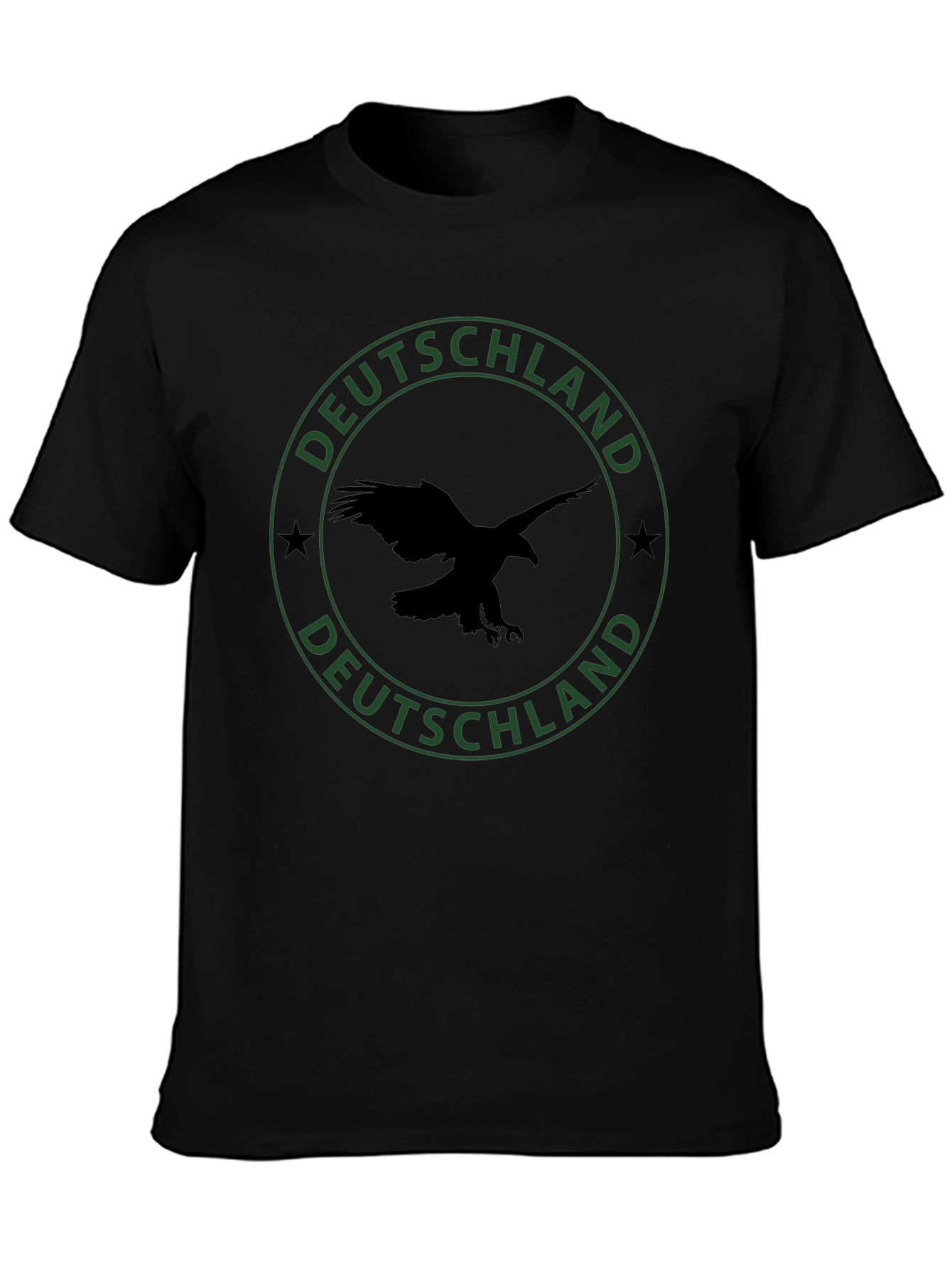 Deutschland Eagle Graphic Tee - Black