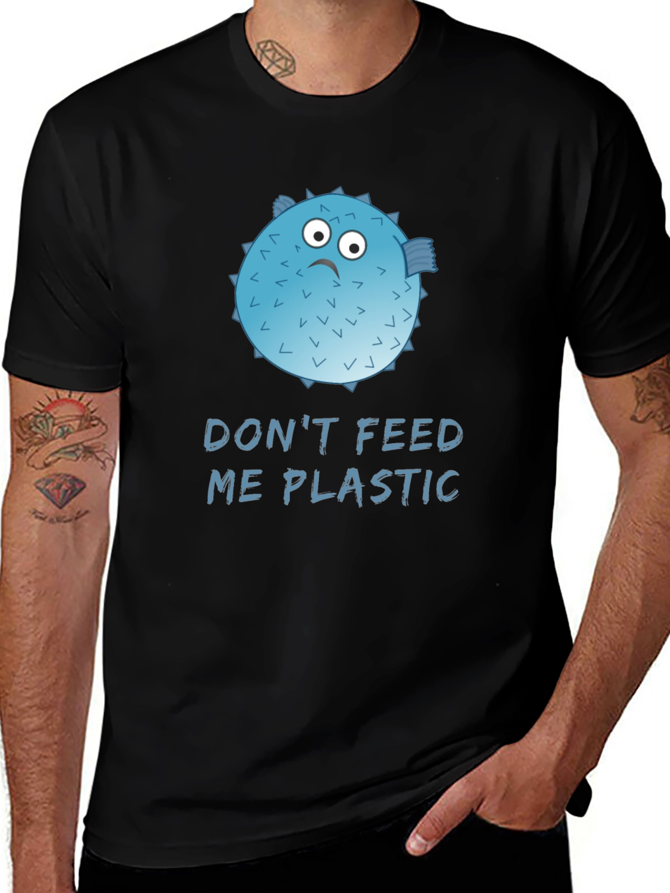 Dont Feed Me Plastic Graphic Tee