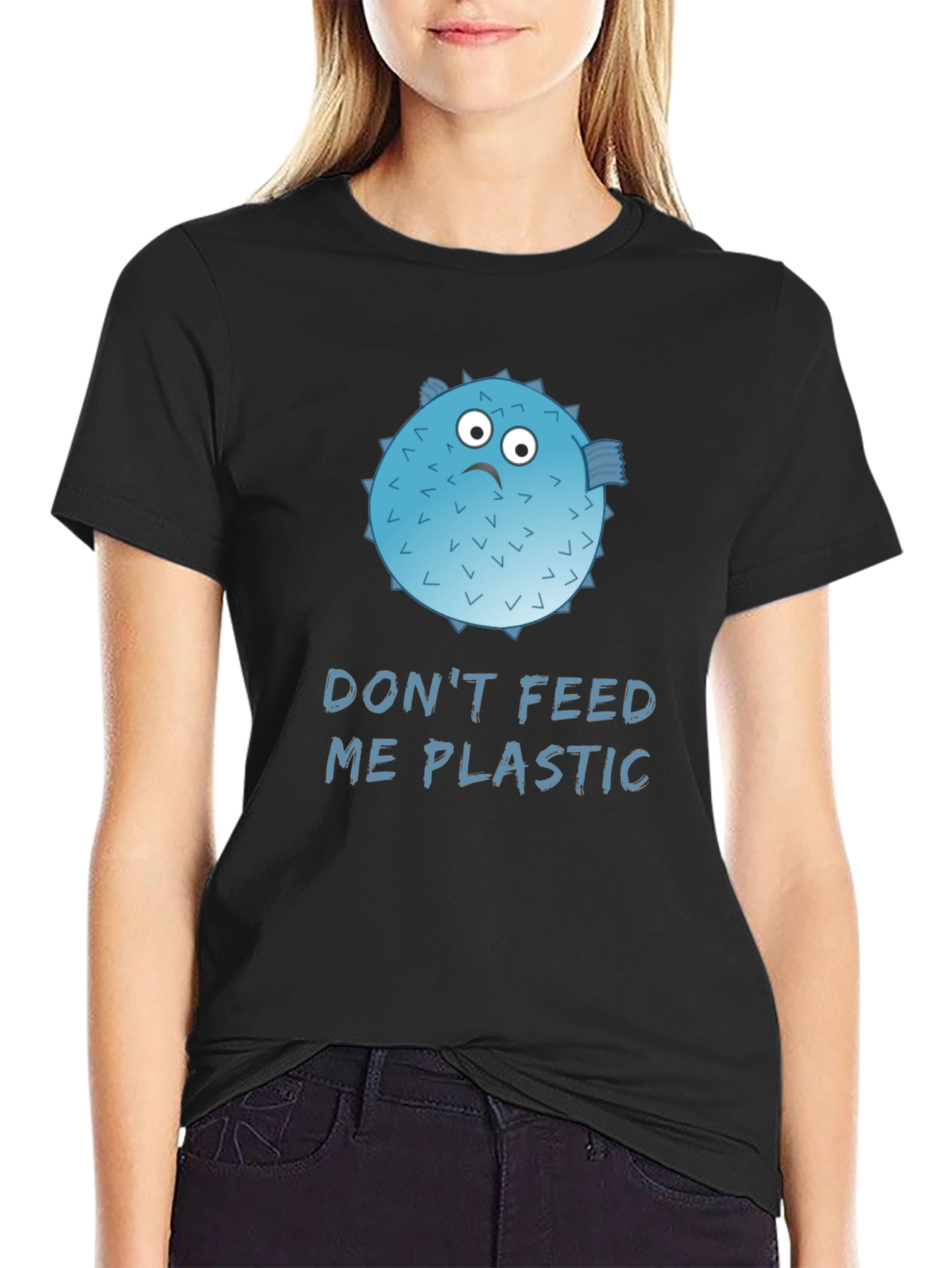Dont Feed Me Plastic Graphic Tee