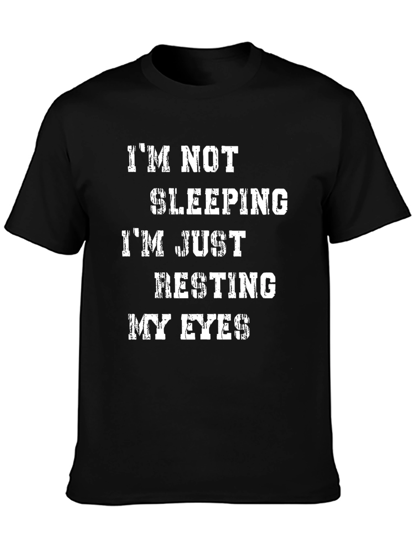 Im Not Sleeping Mens Black T-Shirt