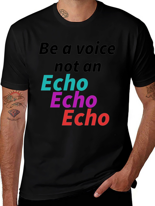 Be a Voice Tee - Bold Graphic Print Statement T-Shirt