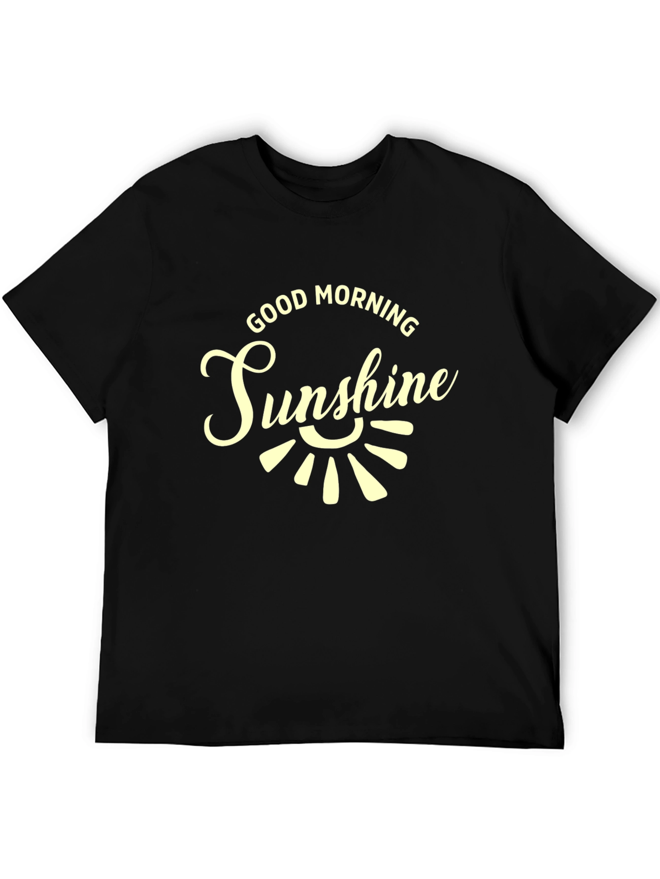 Good Morning Sunshine Graphic Tee - Black T-Shirt