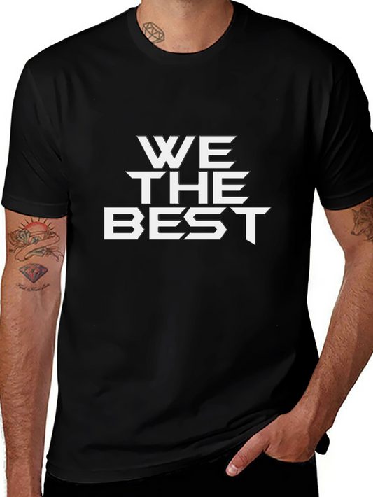 We The Best Graphic Tee - Stylish Black T-Shirt