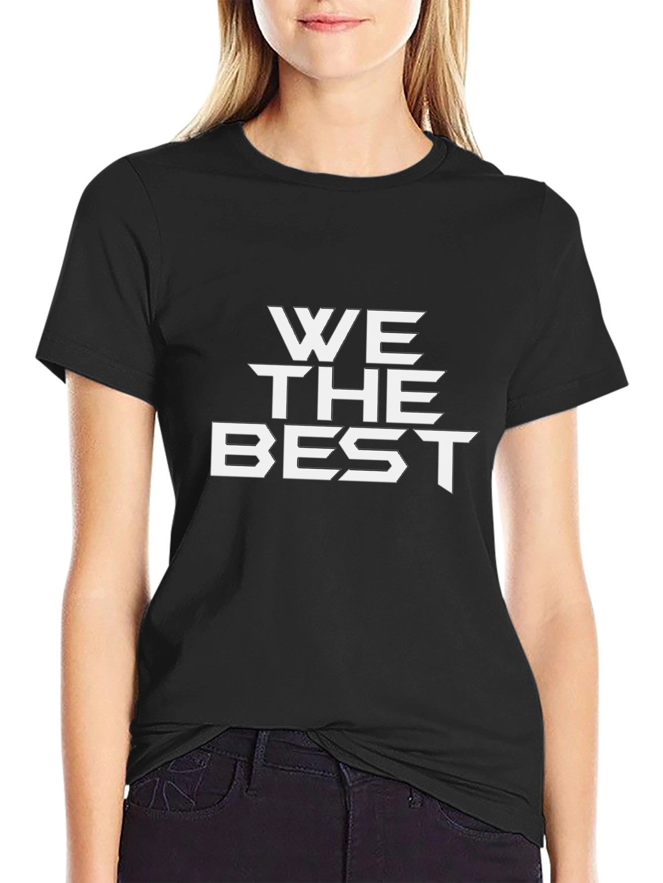 We The Best Graphic Tee - Stylish Black T-Shirt