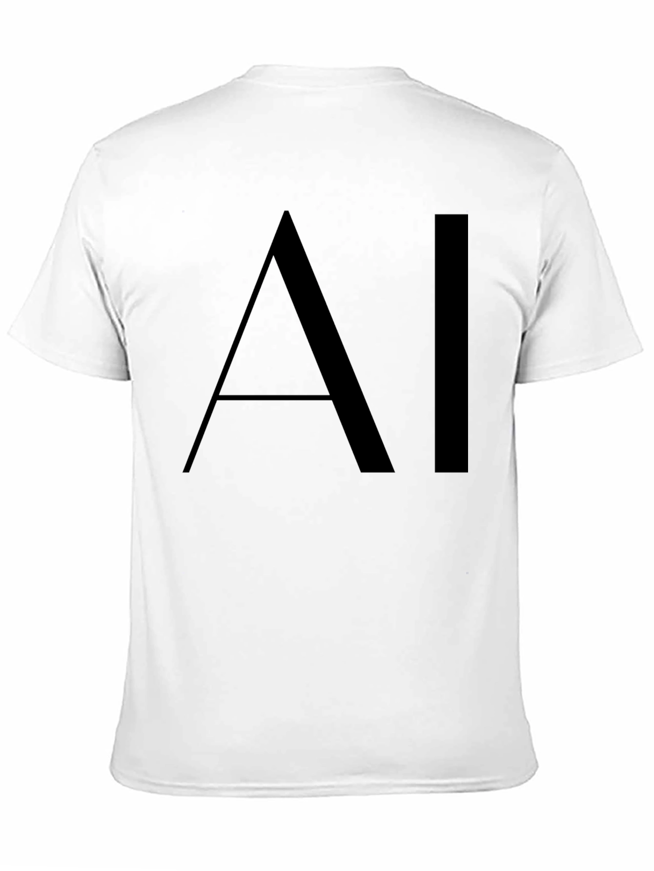 AI Graphic Black T-Shirt - Modern Design