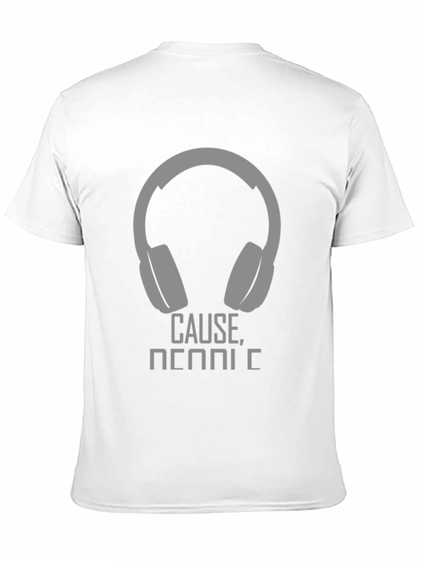 Headphone Graphic T-Shirt - Cause Music!