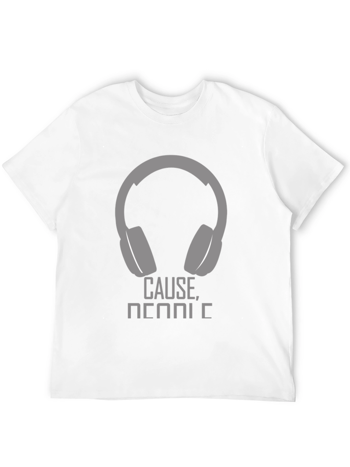 Headphone Graphic T-Shirt - Cause Music!