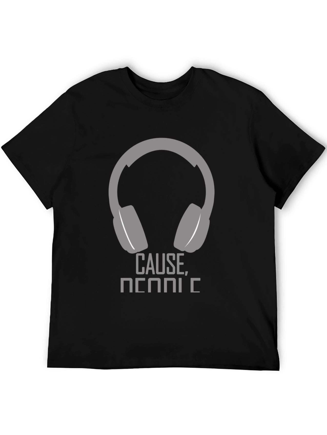 Headphone Graphic T-Shirt - Cause Music!