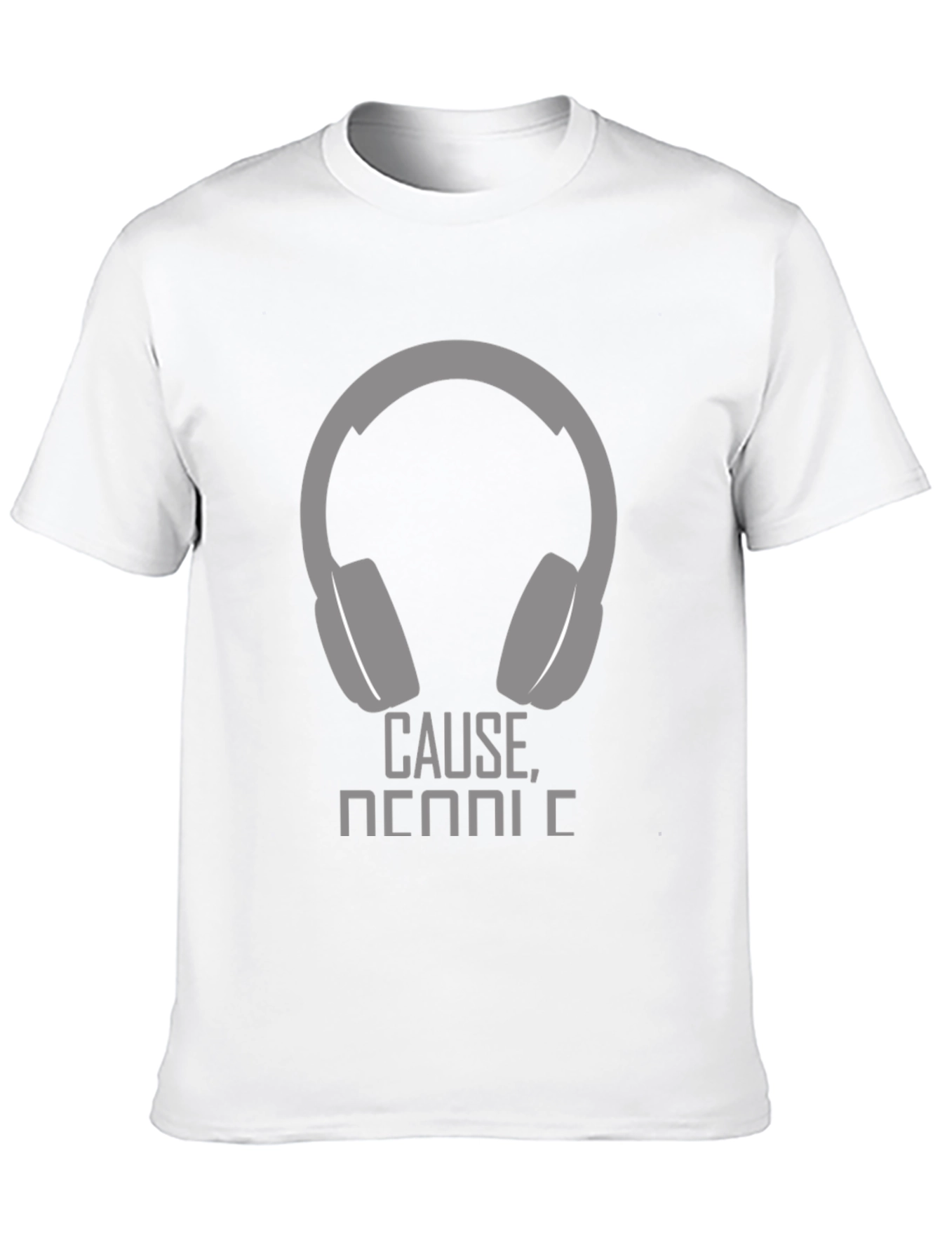 Headphone Graphic T-Shirt - Cause Music!