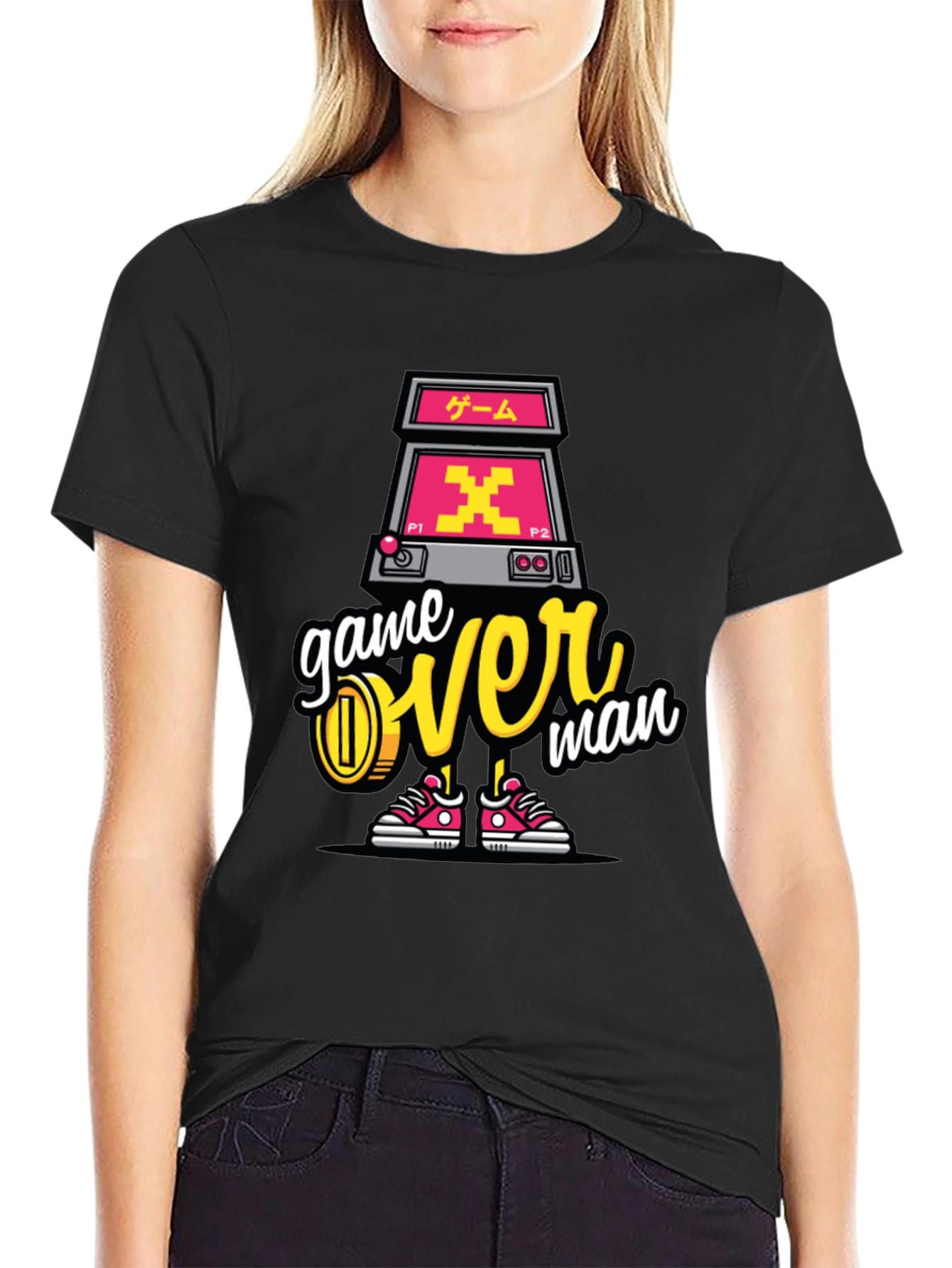 Game Over Man Graphic Tee - Retro Gamer Style
