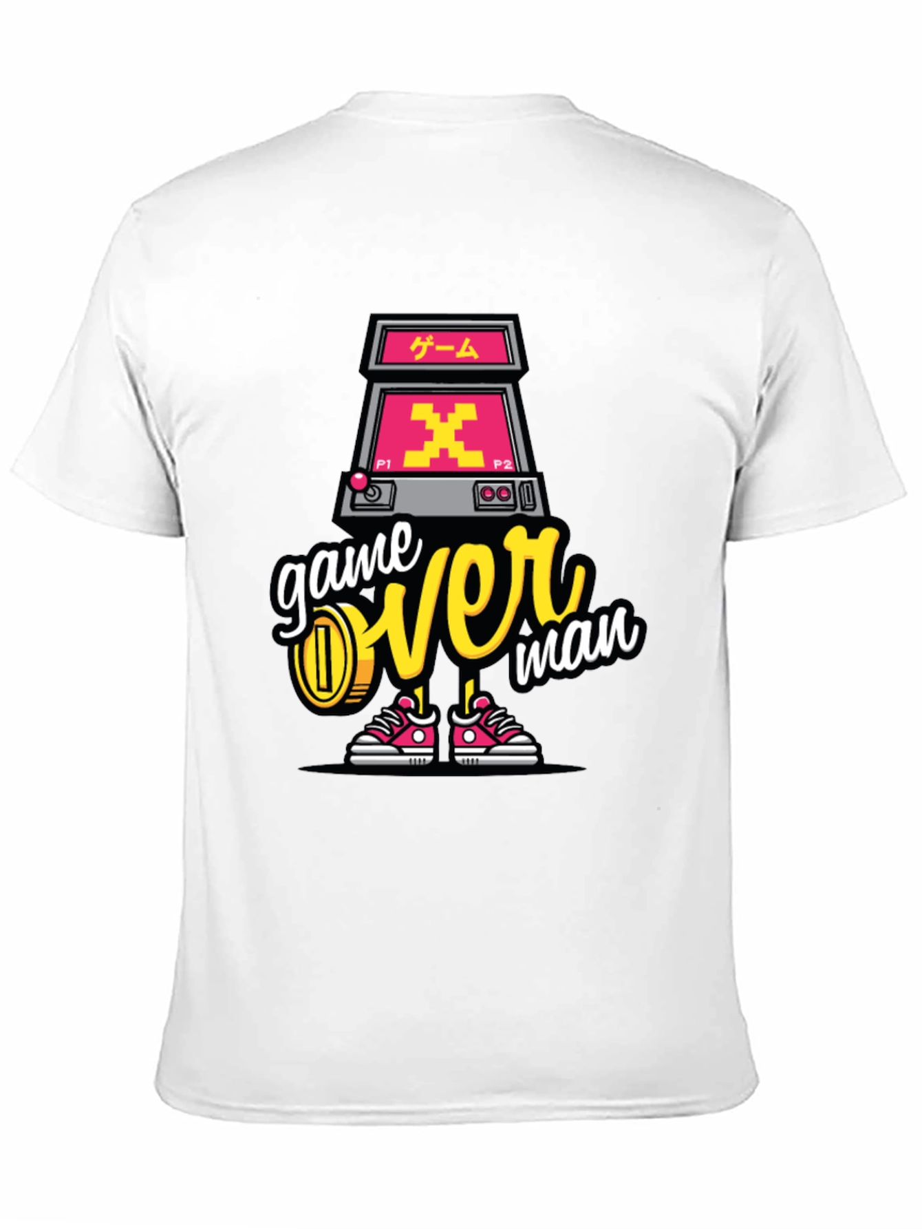 Game Over Man Graphic Tee - Retro Gamer Style