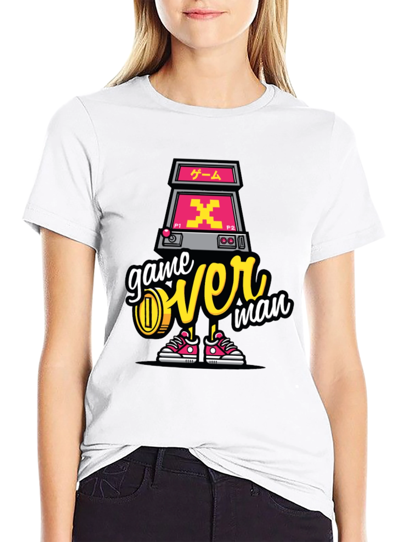 Game Over Man Graphic Tee - Retro Gamer Style