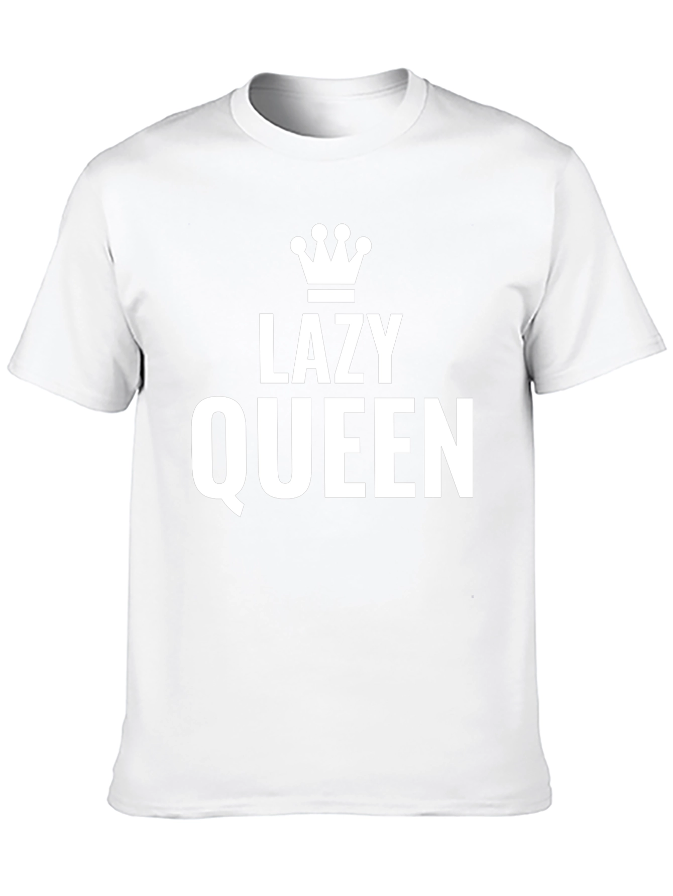 Lazy Queen Graphic Tee - Unisex Black T-Shirt