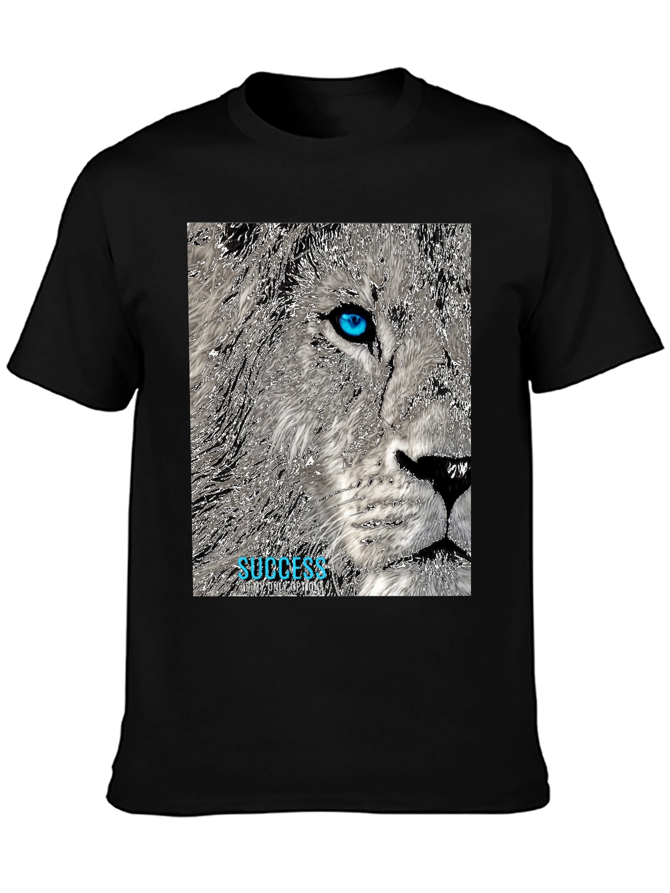 Lion Success Graphic Tee - Black