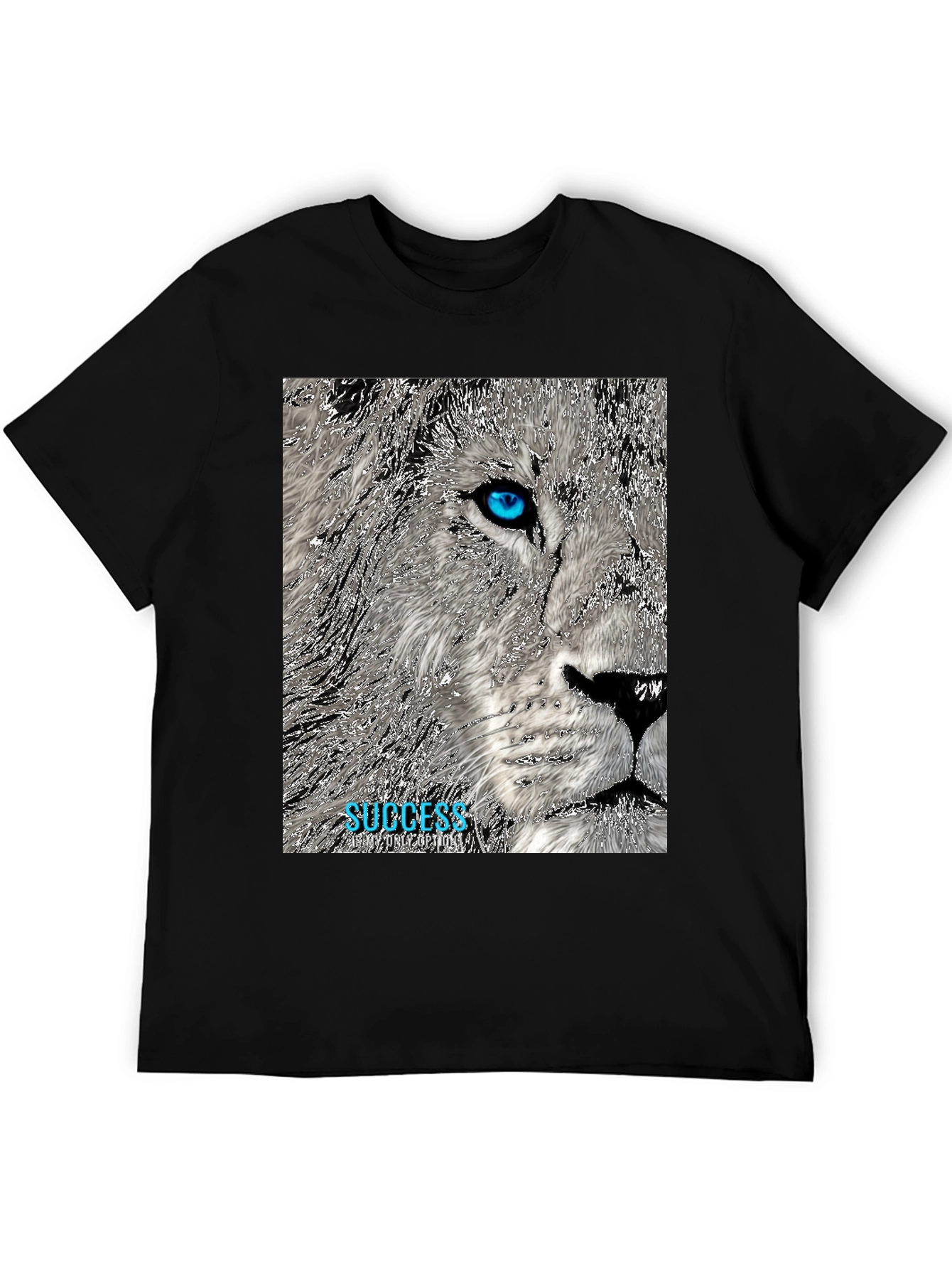 Lion Success Graphic Tee - Black