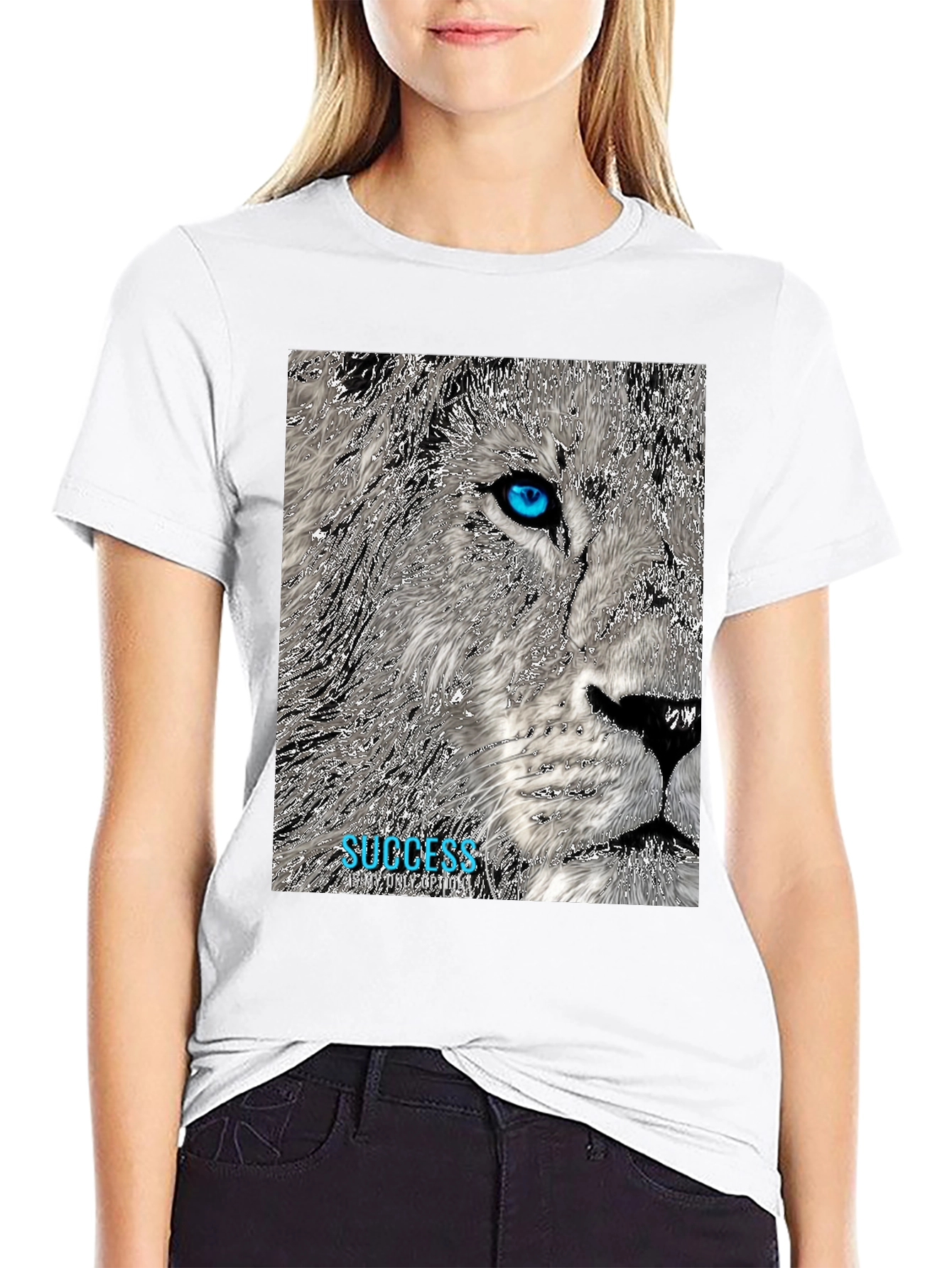 Lion Success Graphic Tee - Black
