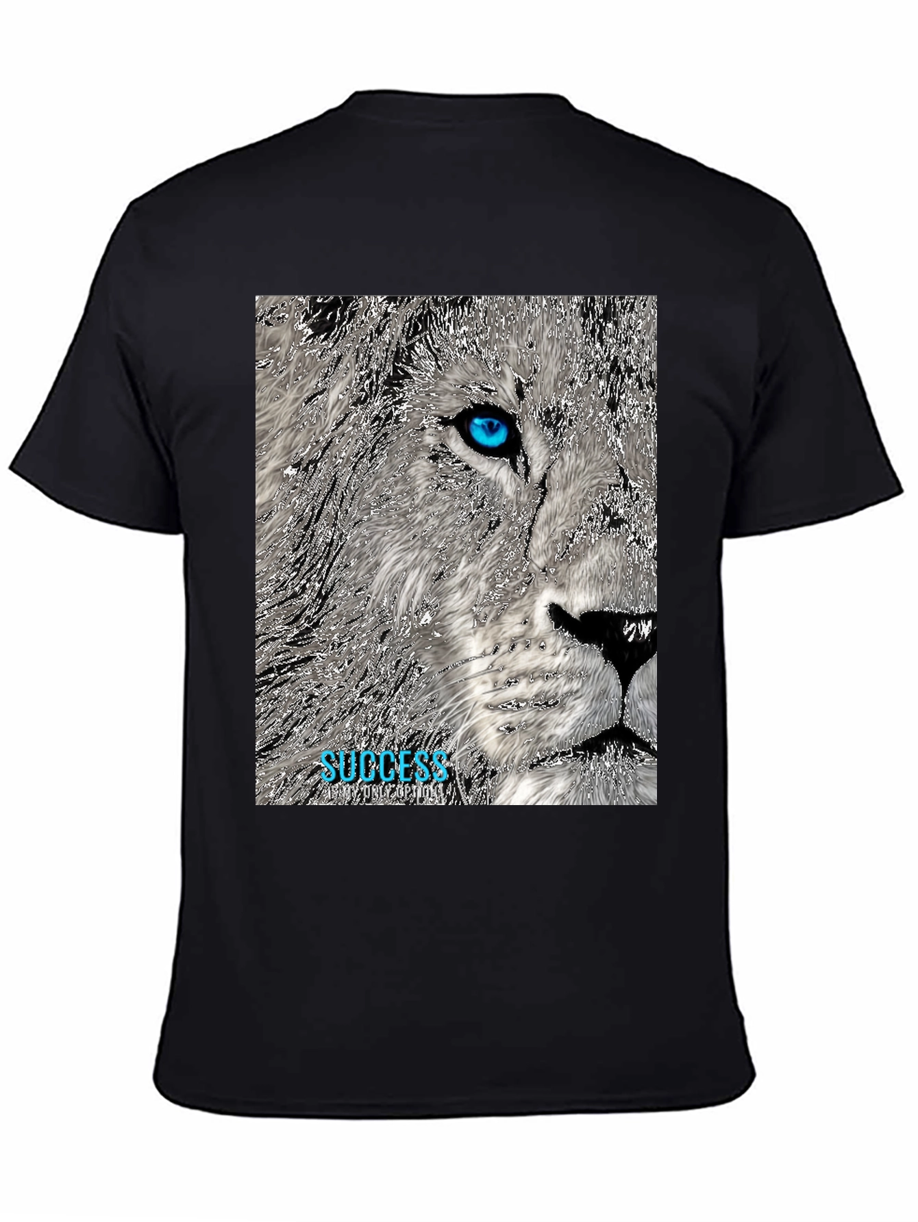 Lion Success Graphic Tee - Black