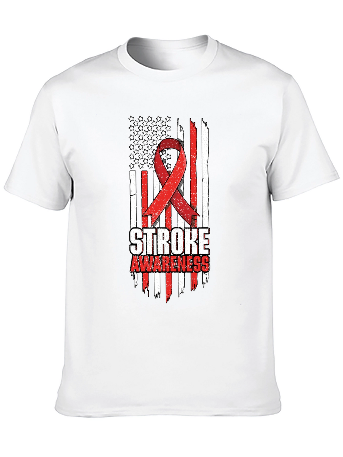 Stroke Awareness American Flag T-Shirt