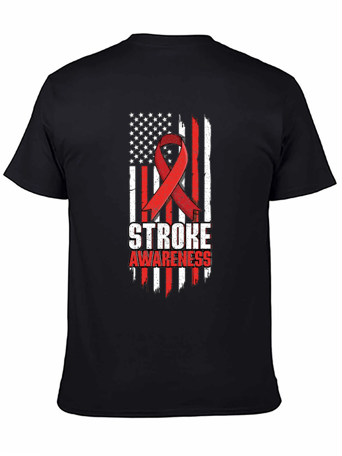 Stroke Awareness American Flag T-Shirt