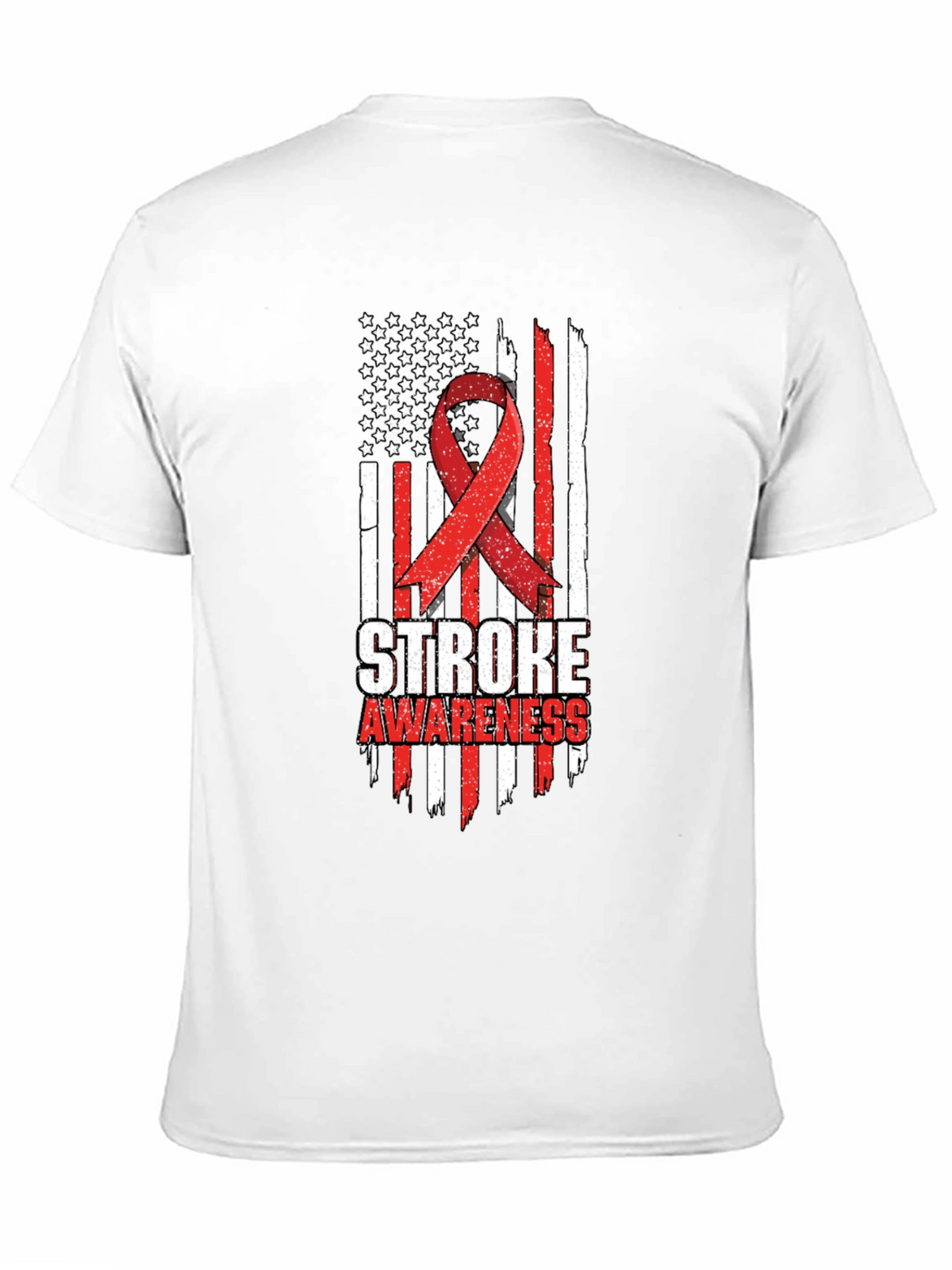 Stroke Awareness American Flag T-Shirt