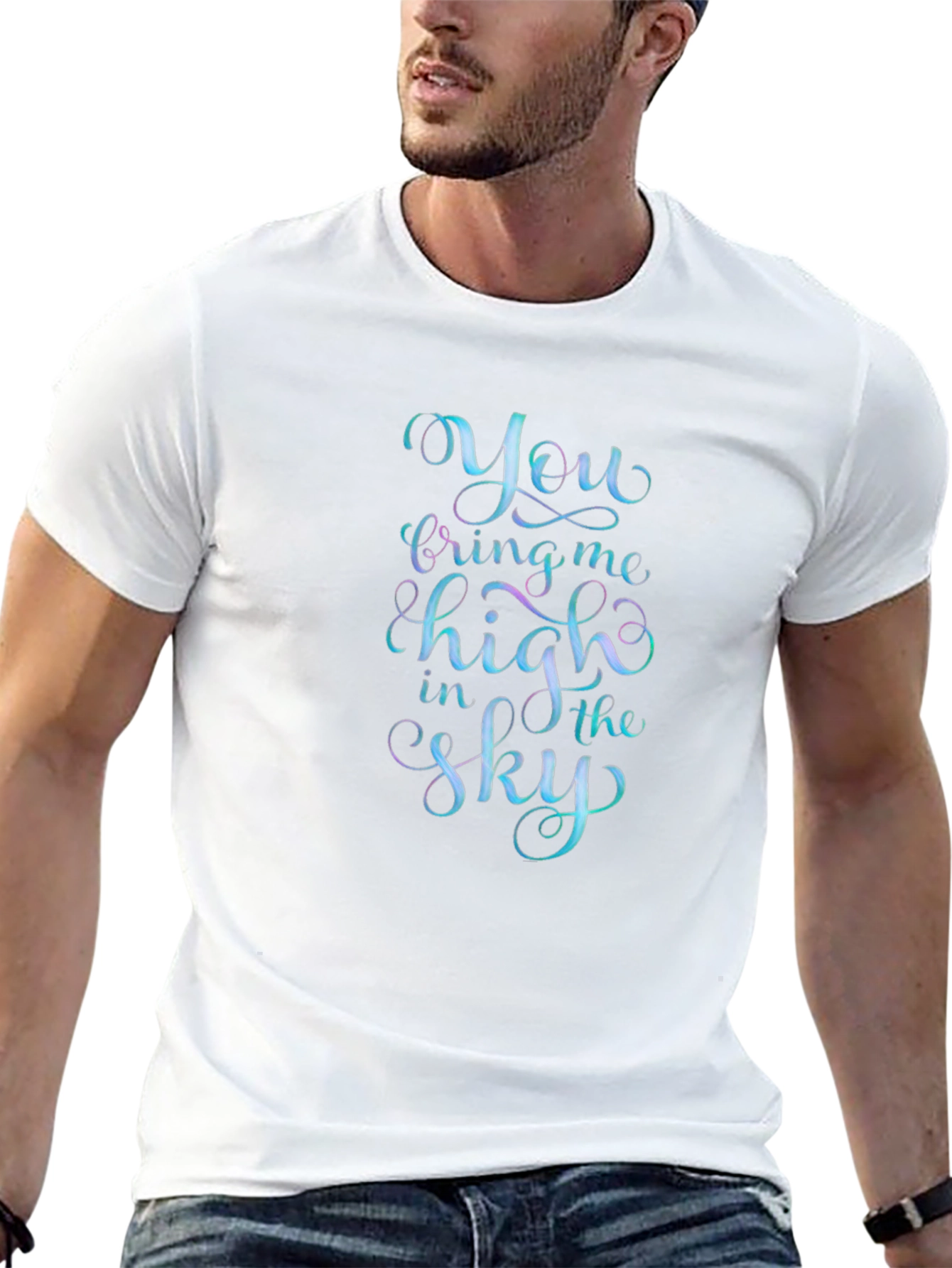 You Bring Me High in the Sky Black T-Shirt