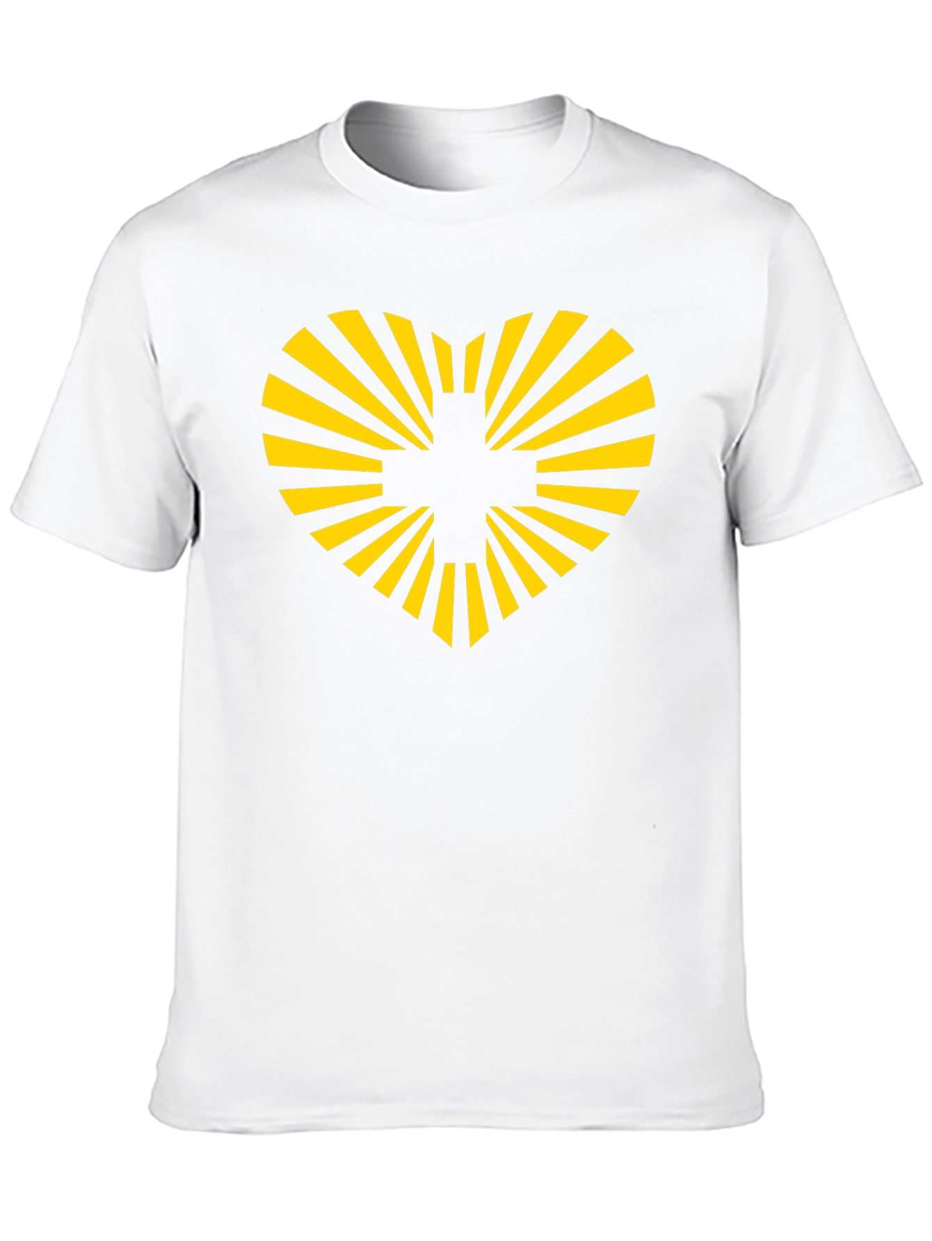 Heart & Rays Black Graphic Tee