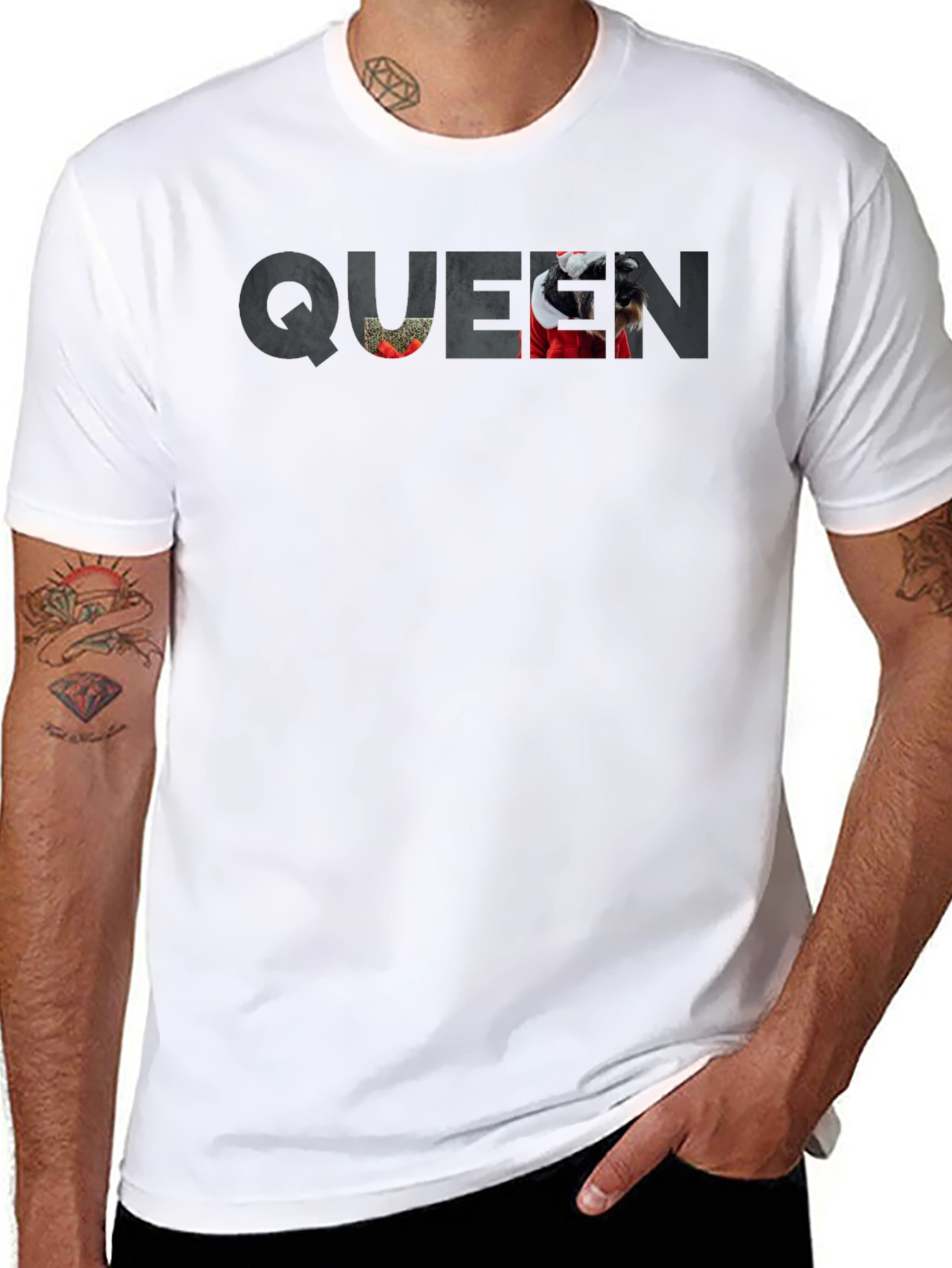 Queen Dog T-Shirt - Novelty Pet Lover Tee