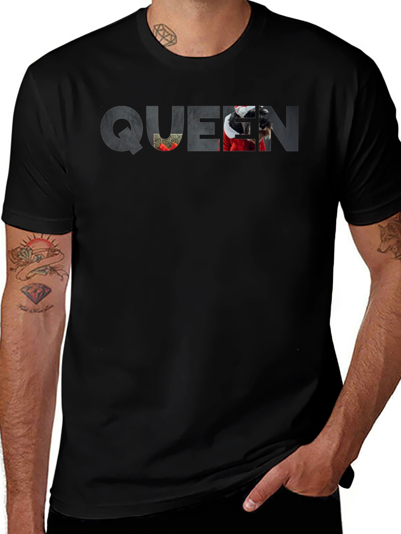 Queen Dog T-Shirt - Novelty Pet Lover Tee