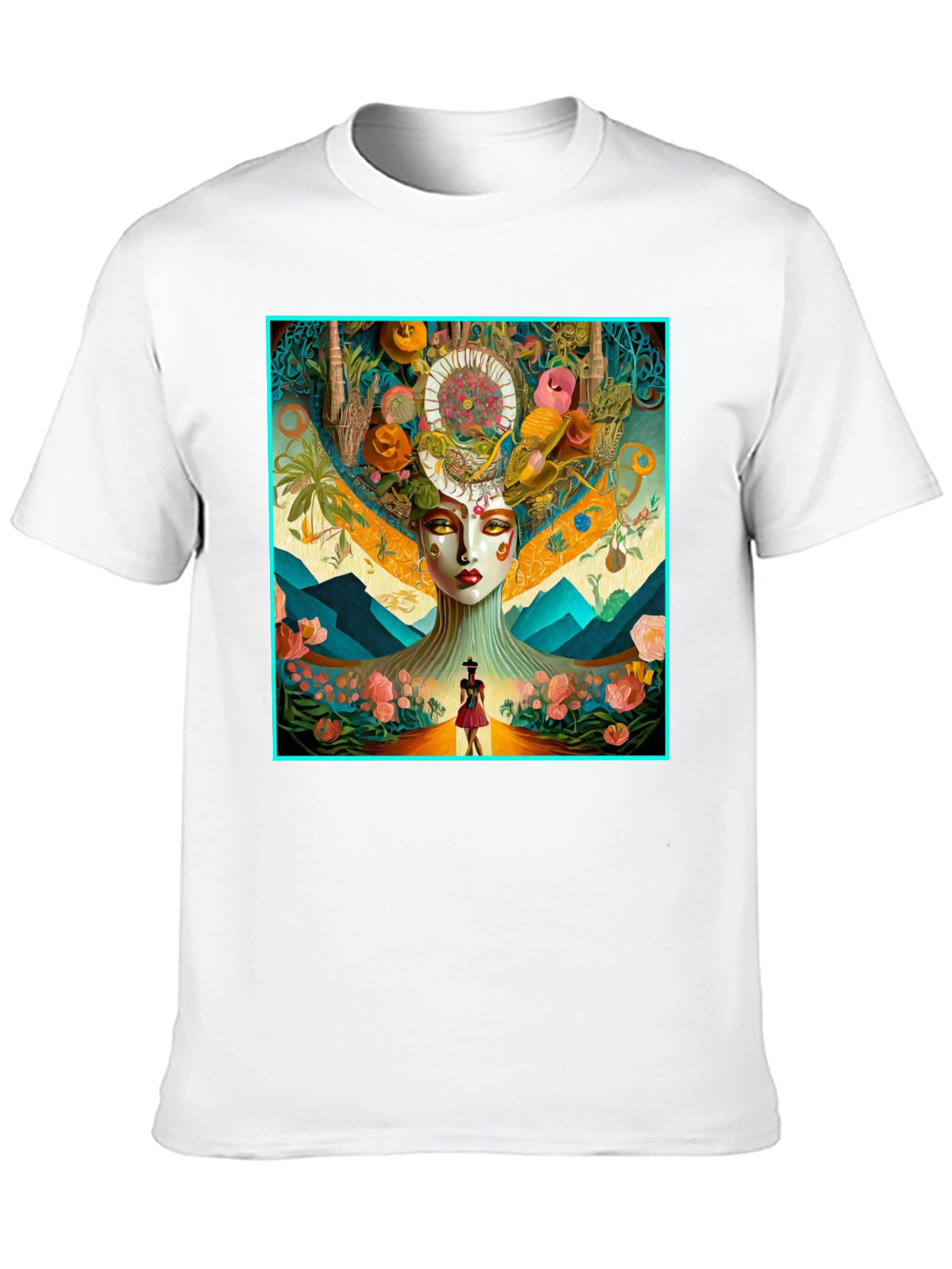 Artistic Woman and Landscape T-Shirt