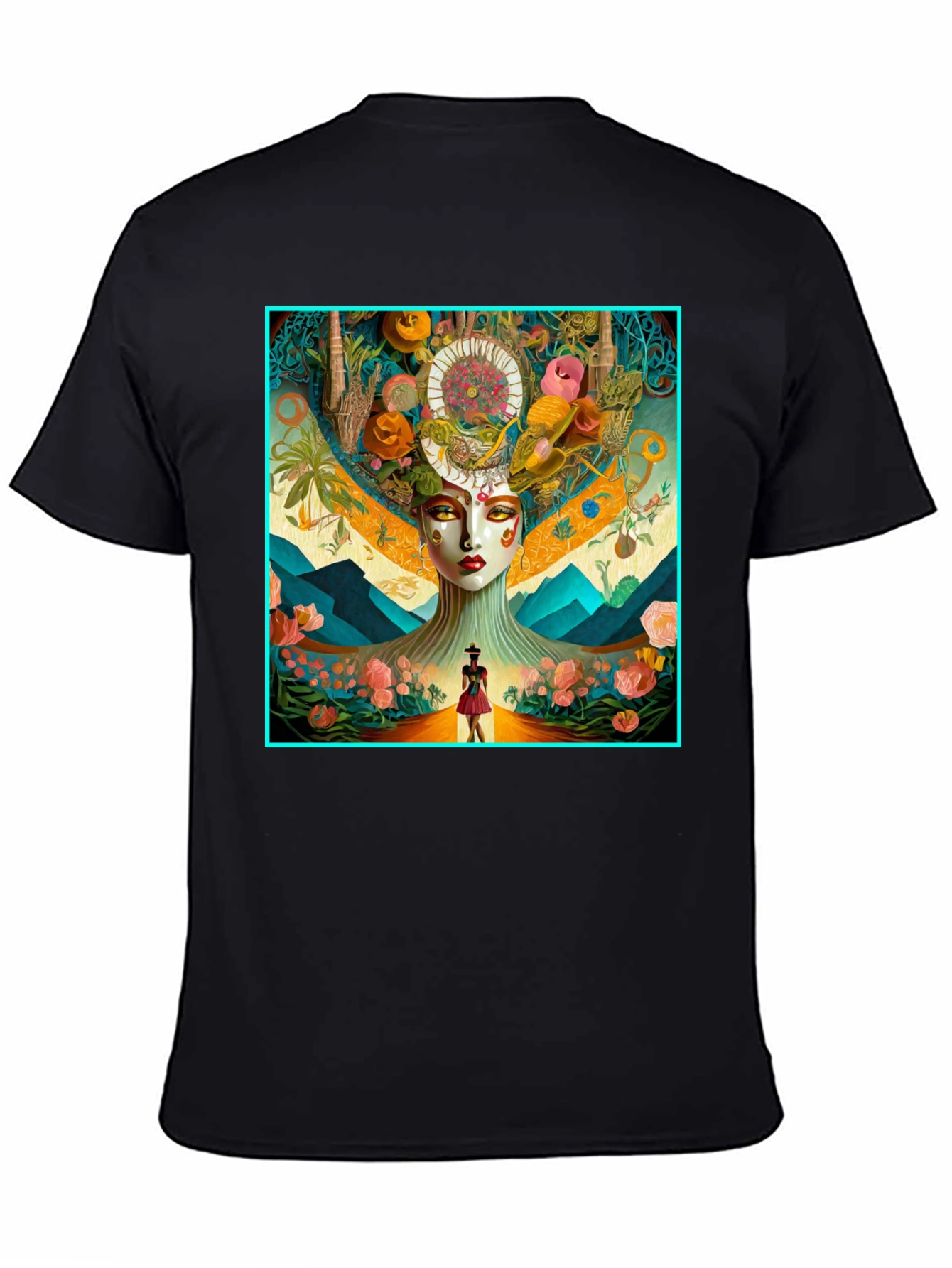 Artistic Woman and Landscape T-Shirt