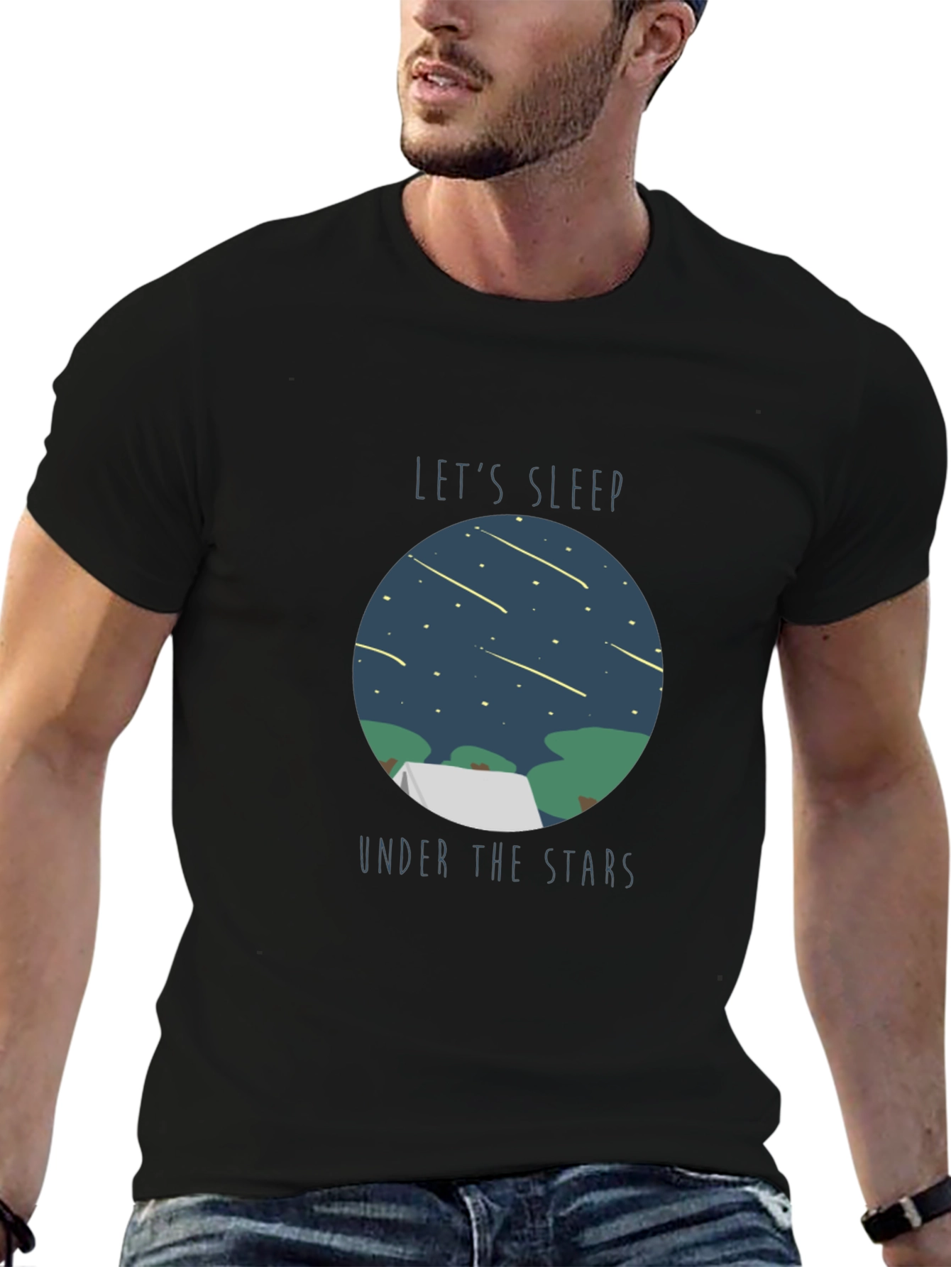 Lets Sleep Under The Stars Graphic T-Shirt