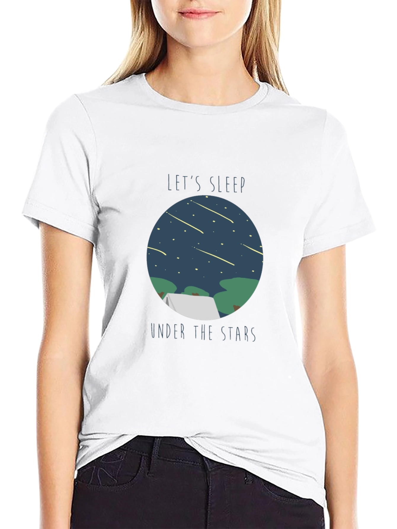Lets Sleep Under The Stars Graphic T-Shirt