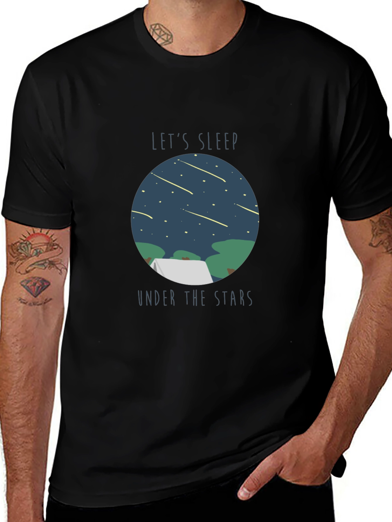 Lets Sleep Under The Stars Graphic T-Shirt