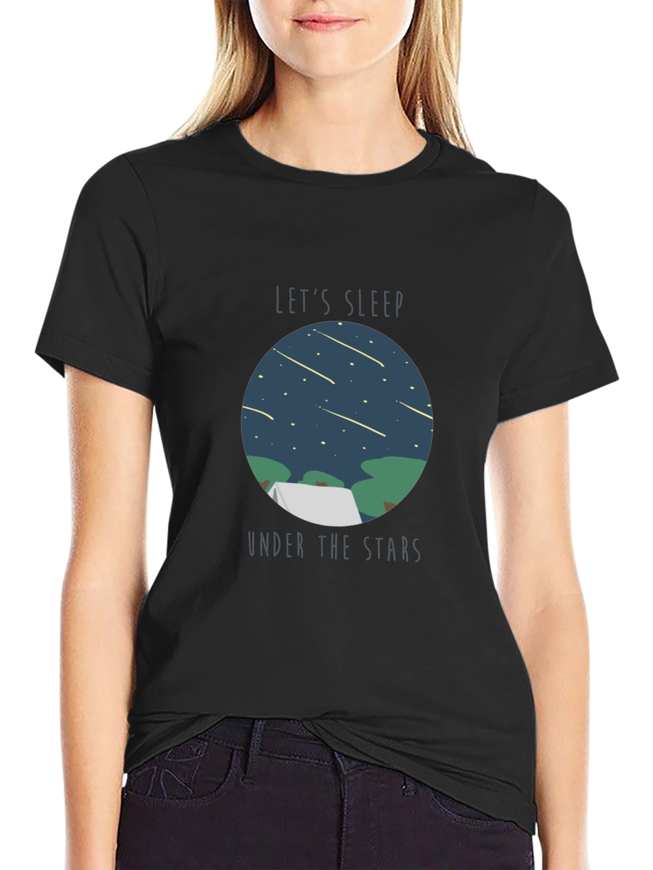 Lets Sleep Under The Stars Graphic T-Shirt