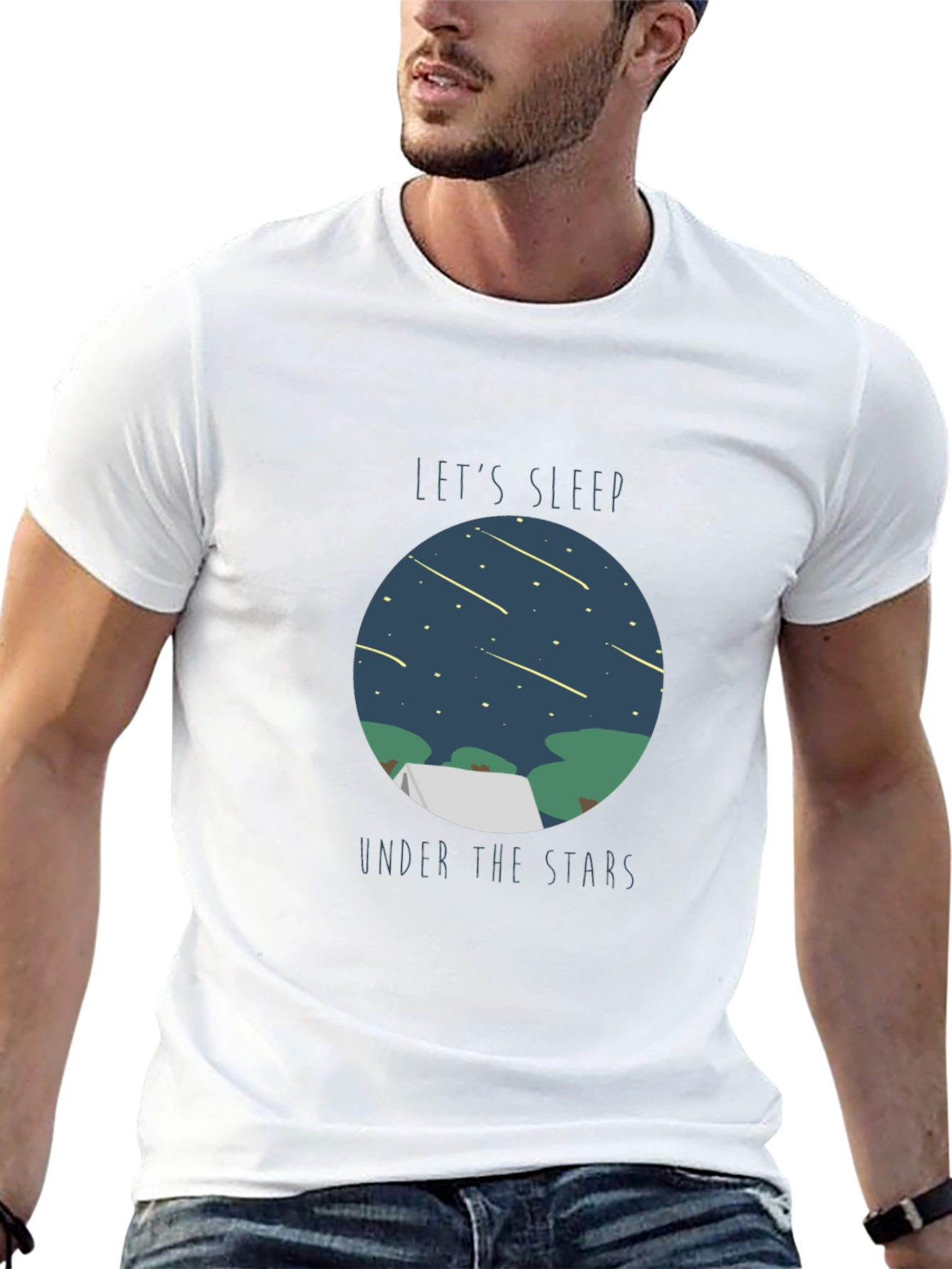 Lets Sleep Under The Stars Graphic T-Shirt