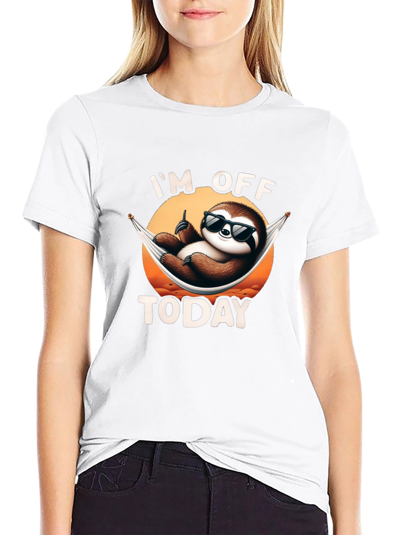 Chill Sloth Im Off Today Graphic T-Shirt