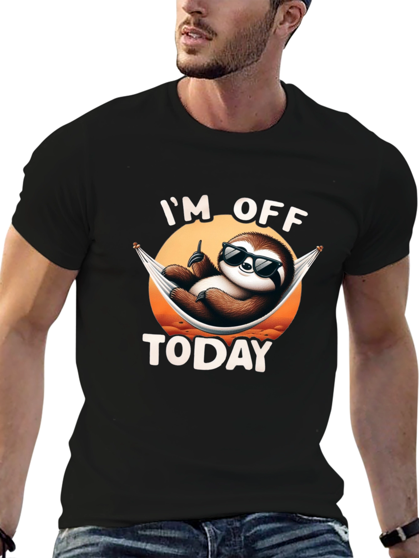 Chill Sloth Im Off Today Graphic T-Shirt