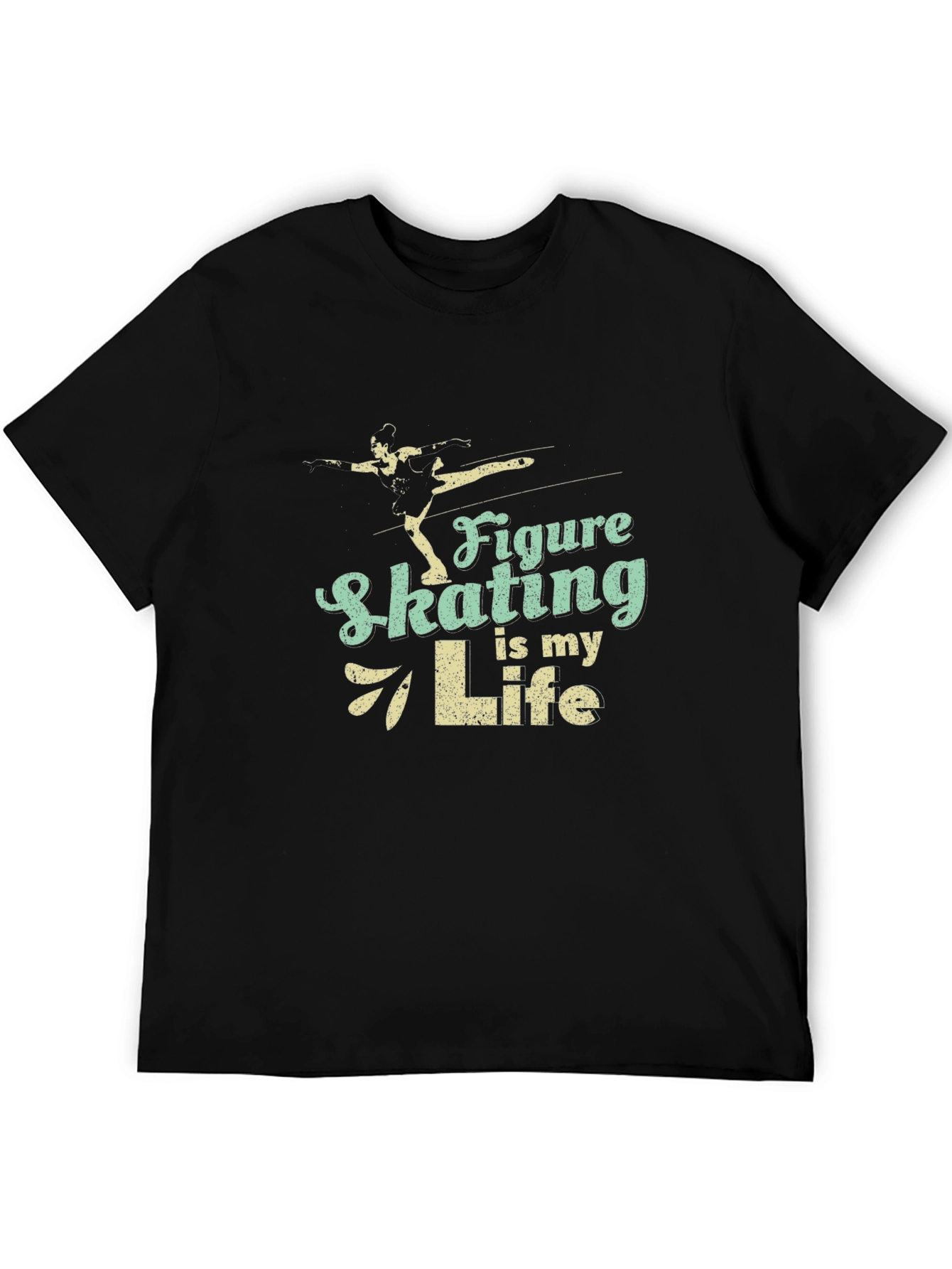Figure Skating is My Life Black T-Shirt