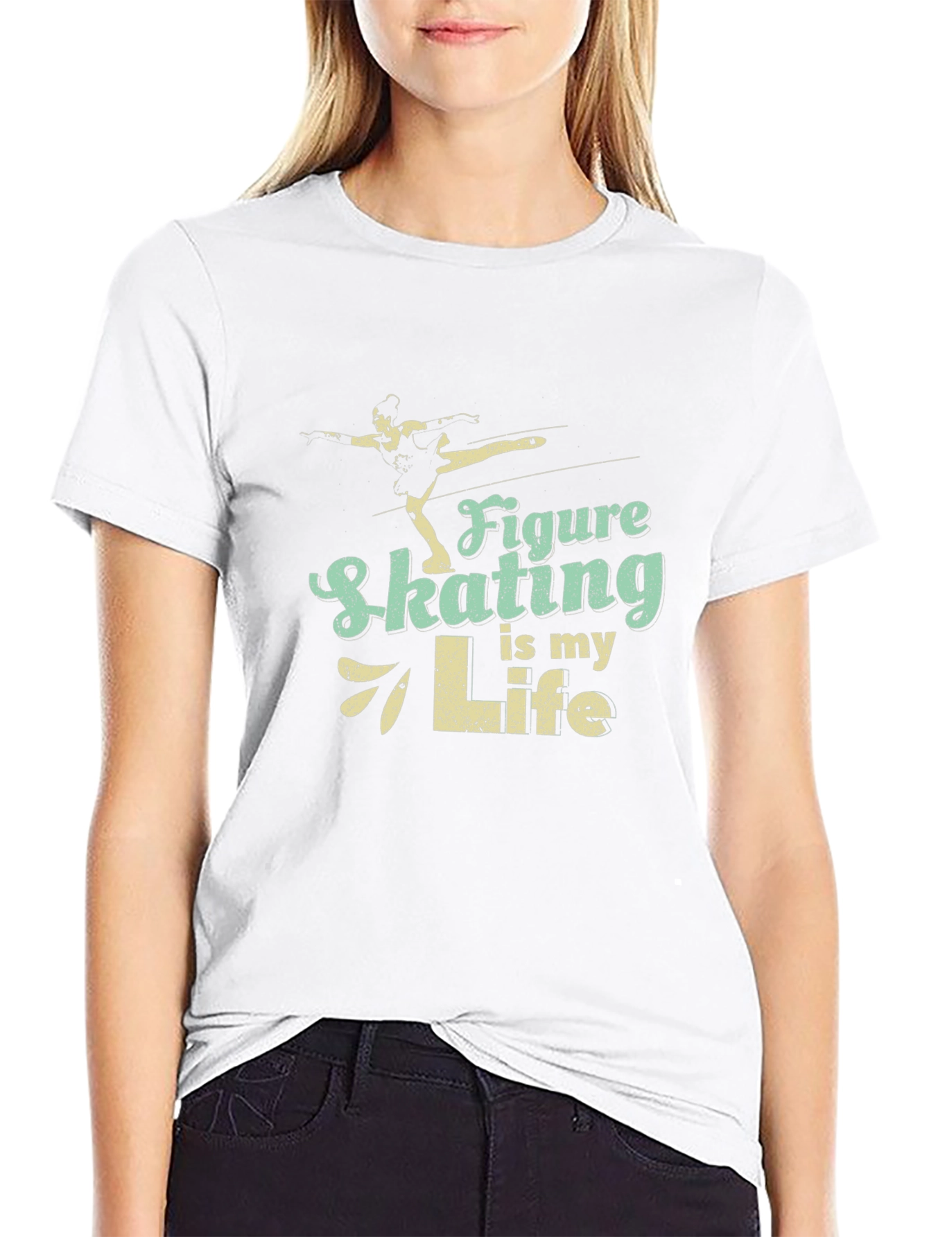 Figure Skating is My Life Black T-Shirt