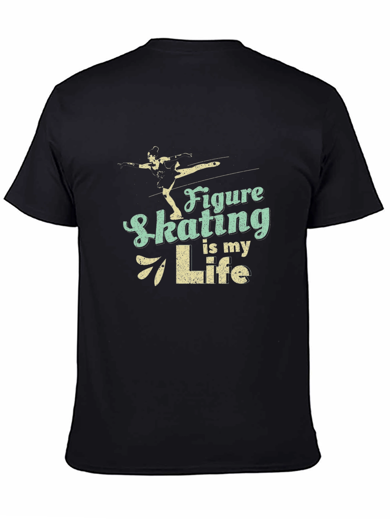 Figure Skating is My Life Black T-Shirt