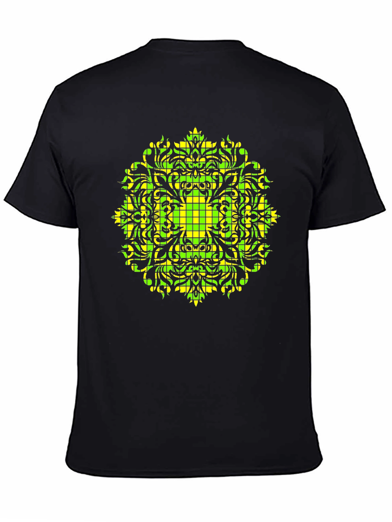 Geometric Mandala Tee - Black