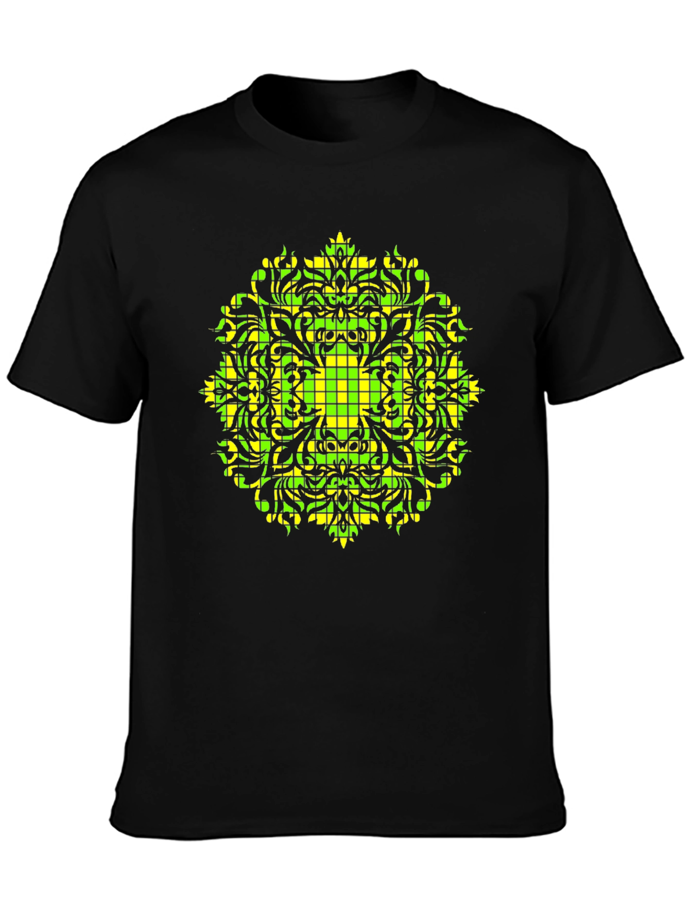 Geometric Mandala Tee - Black