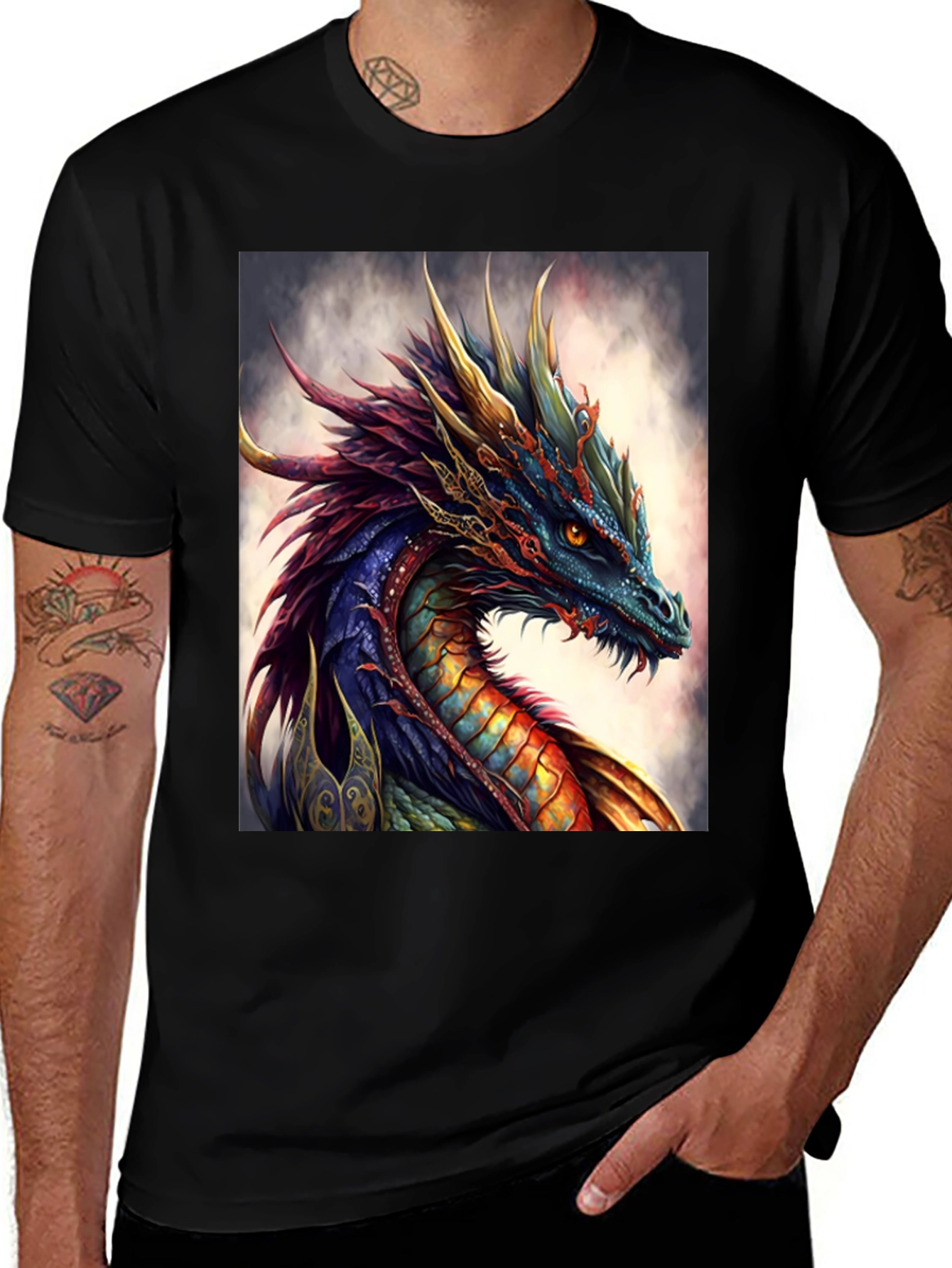 Dragon Art T-Shirt - Fantasy Tee