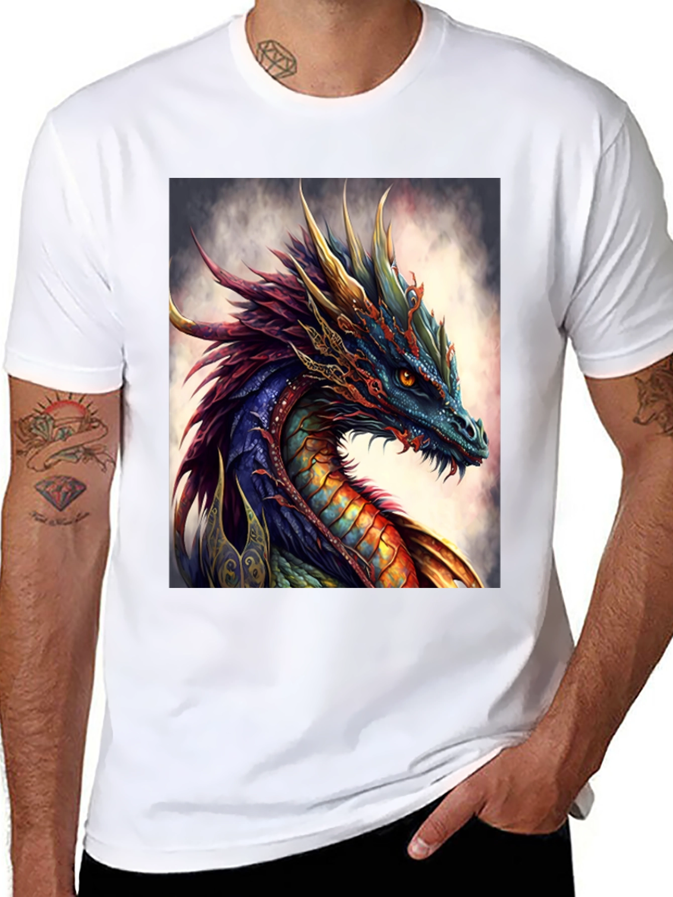 Dragon Art T-Shirt - Fantasy Tee