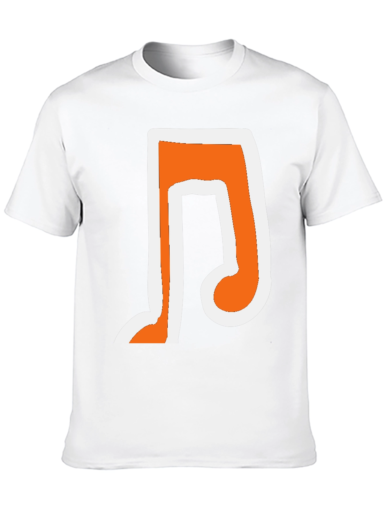 Musical Note Graphic T-Shirt - Trendy Black Tee