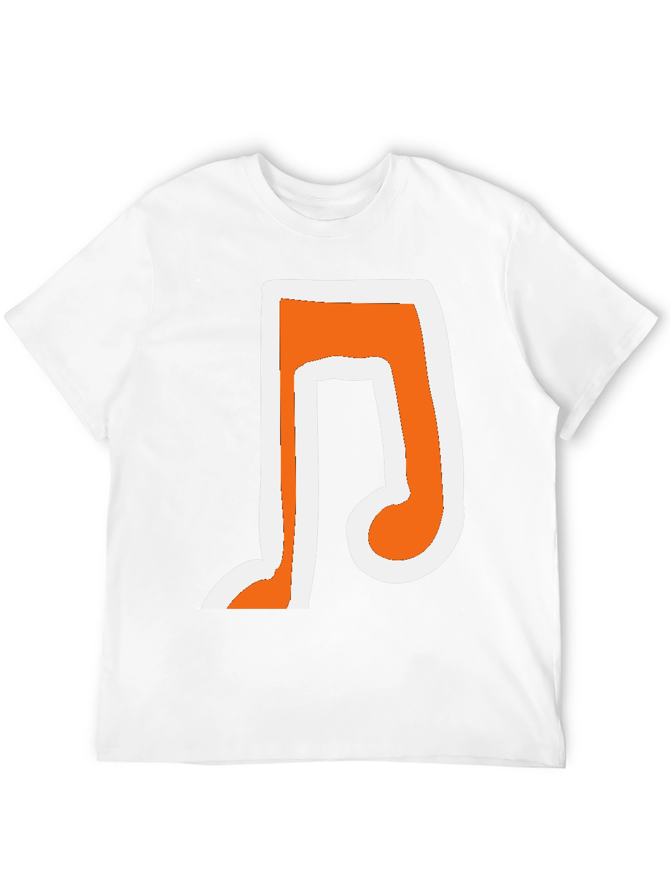 Musical Note Graphic T-Shirt - Trendy Black Tee